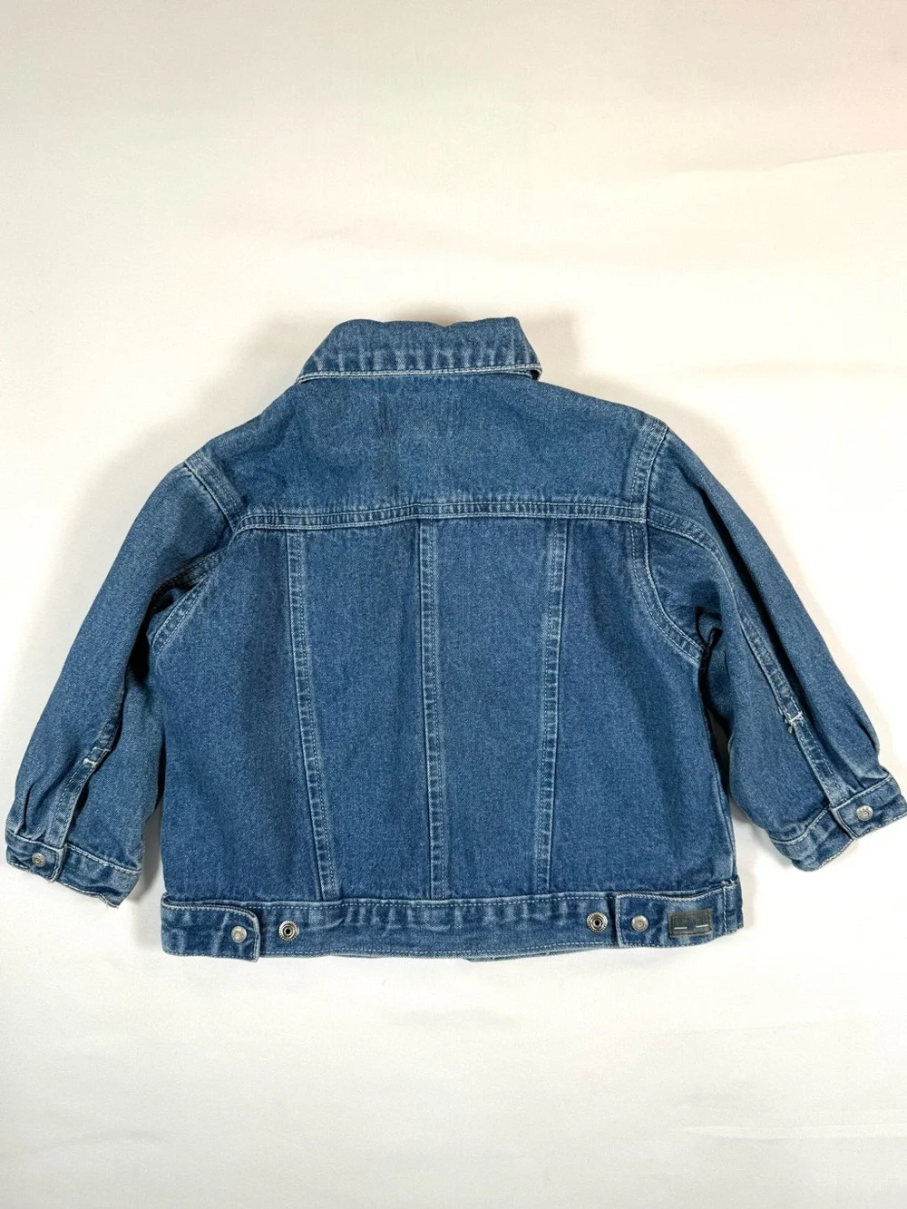 VINTAGE THE CHILDRENS PLACE Y2K Denim Jacket‎ 18m Heart Patch Trucker Coquette